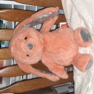B Softies orange plush rabbit